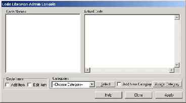 Code Librarian Admin Console